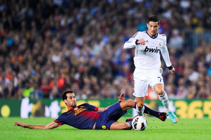 Cristiano Ronaldo en un momento del partido.