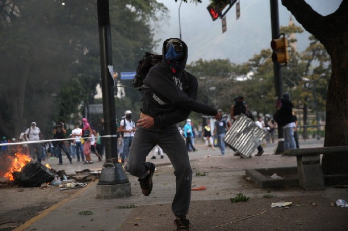 Imágenes de las protestas en las calles de Venezuela.