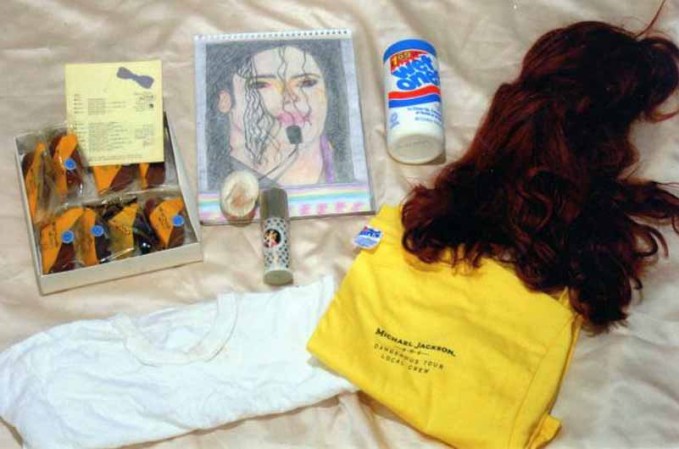 Objetos de Michel Jackson.