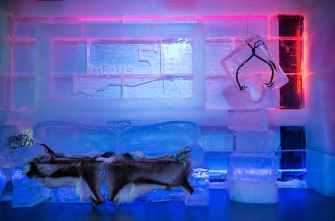 El primer bar de hielo dio apertura en el corazón de Manhattan, en la plaza del Hotel Hilton de la Sexta Avenida.