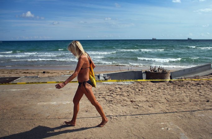 Las playas paralelas a la autovía A-1-A están sufriendo una enorme erosión que ha generado alarma entre los expertos, especialmente tras el paso de la tormenta tropical Sandy.