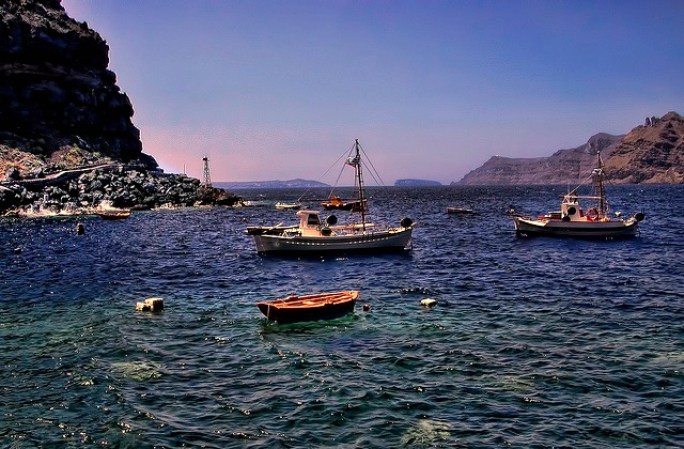Playa de Santorini, Grecia.