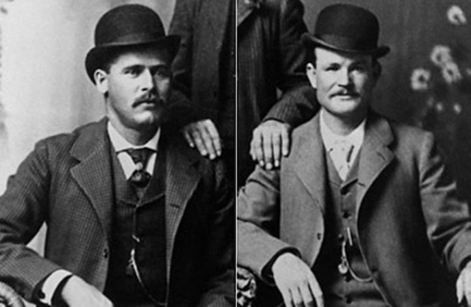 Butch Cassidy y el Sundance Kid fueron dos atracadores de banco que huyeron de los alguaciles durante años hasta presuntamente caer abatidos en Bolivia en 1908 tras robarse un cargamento de oro.