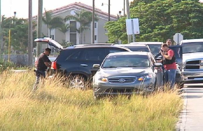Fotos de la búsqueda en el sur de Miami-Dade de un hombre que según la policía disparó contra una mujer sargento.