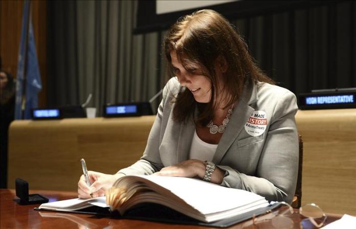 27 DE JUNIO, 2013. La viceministra de Relaciones Exteriores de Noruega, Gry Larsen, inauguró hoy en La Habana un Centro Regional de capacitación para la reducción de riesgos vinculados al cambio climático en Cuba y el área del Caribe.