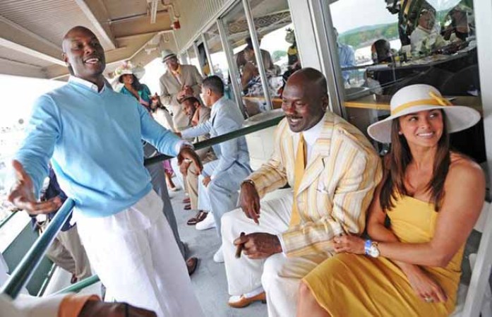 Ivette Prieto y Michael Jordan.