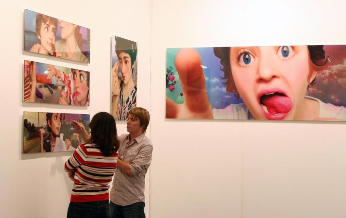 Una presentación artística en el Wynwood Art District de Miami, en diciembre del 2008 in Miami.