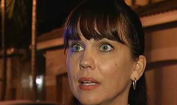Dani Moschella vocera del alguacil de Broward. Habló con la prensa de los sucedido.