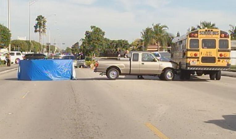 Ninguno de los niños en el autobús resultó herido.