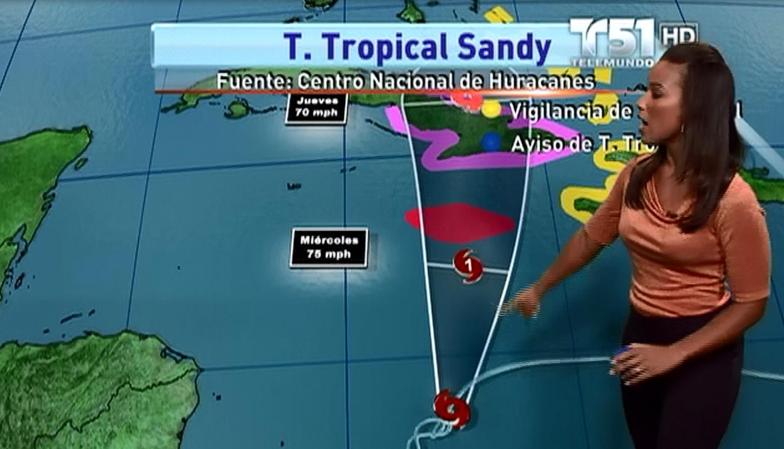 En Cuba deberá arrojar ingentes cantidades de agua, y ese es el gran temor, de momento.