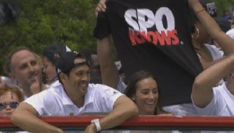 Magistral desfile de la victoria de los campeones Miami Heat