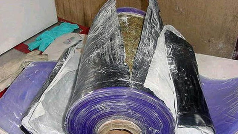 Y si se trata de meter droga en materiales de construcción, estos no se limitan a usar su creatividad.