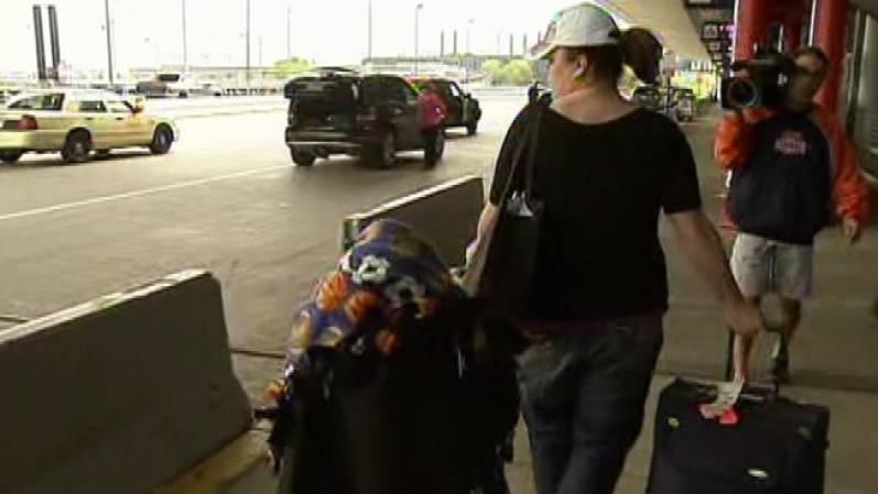 …de donde partieron hacia el Aeropuerto Internacional O'Hare…