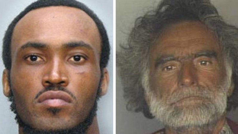 29 DE MAYO, 2012: Un hombre aparentemenete drogado le come la cara a otro en pleno centro de MIami. <br /> Mira aquí las imágenes y lee los detalles de esta noticia..<br />