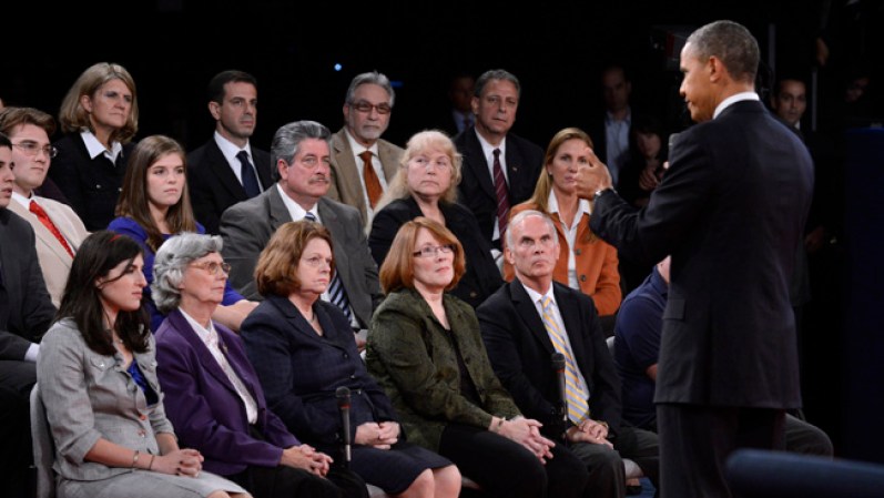 Barack Obama no sólo intentó convencer al público ahí presente, sino a toda la nación.