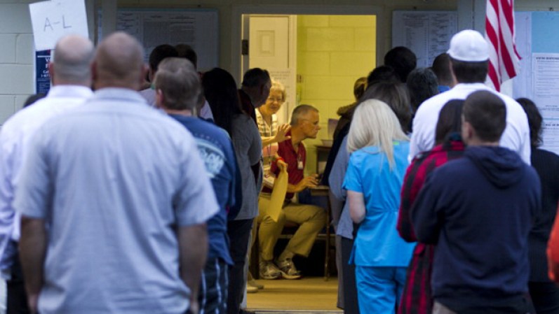 Crawfordville, en el estado de Florida, ha sido otro de los condados donde la gente se ha congregado desde temprano a votar.