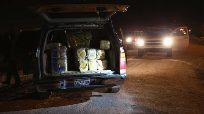 Los agentes encontraron una camioneta tipo pick up con marihuana en Mission, Texas.