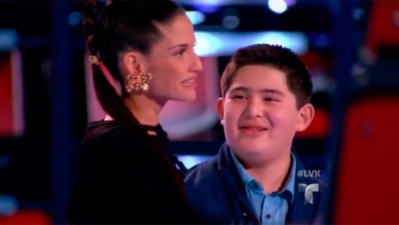 El niño se decidió por Team Natalia.