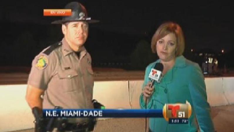 Joe Sánchez vocero de la patrulla de caminos habla para Telemundo, sobre las dimensiones del accidente.