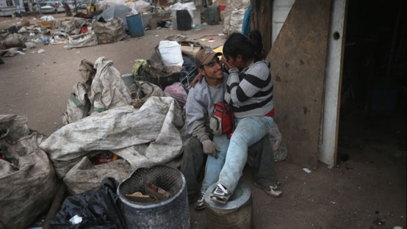 Se acostumbran a subsistir con poco y nada.