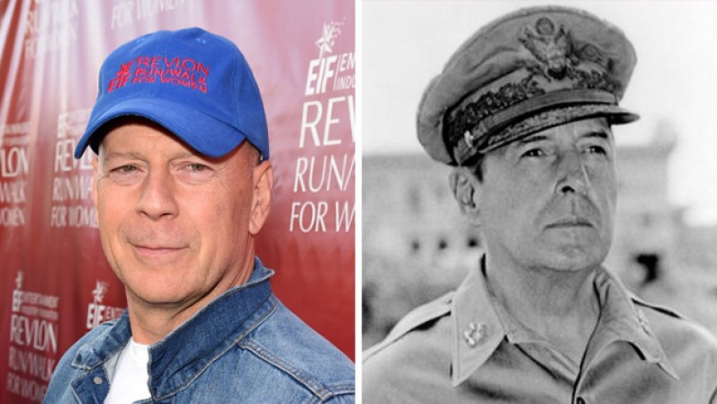 Bruce Willis y WWII General Douglas MacArthur