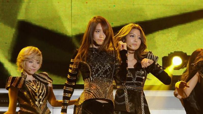 Girl's Generation, durante su actuación.
