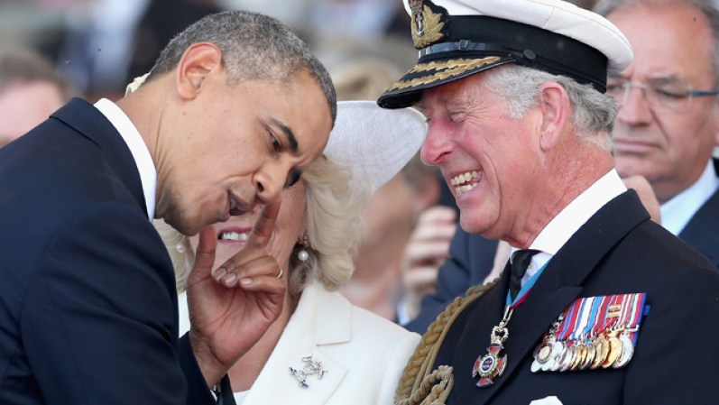 Iniciamos este resumen de semana con esta foto en Francia del Principe Charles, y el Presidente Barak Obama durante la Ceremonia de Conmemoración de D-Day 70.