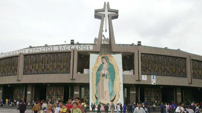 Esta es la nueva basílica dedicada a la Virgen de Guadalupe.