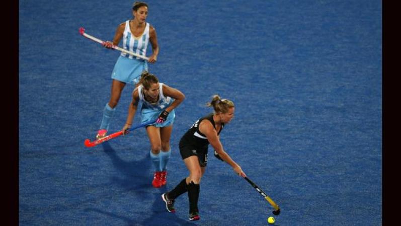 En el juego contra las "Leonas" de Argentina.