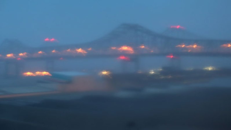 Un toma de la ciudad, cuando amanecía en Nueva Orleáns, este miércoles.