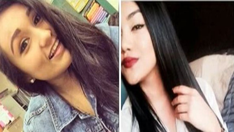 Carolina Agreda y Anapaula Saldaña, de 17 años, muurieon en el accidente.