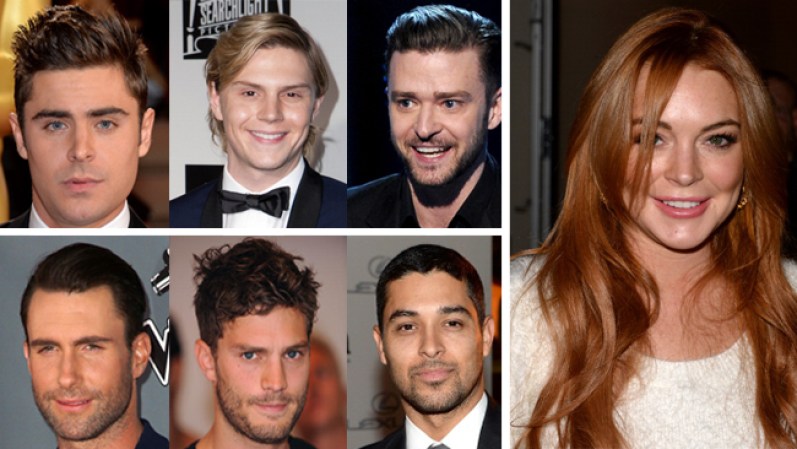 La revista “In Touch” reveló una supuesta lista escrita por la actriz Lindsay Lohan con 36 de sus mejores amantes. ¡Vea las fotos de algunos que están nombrados!