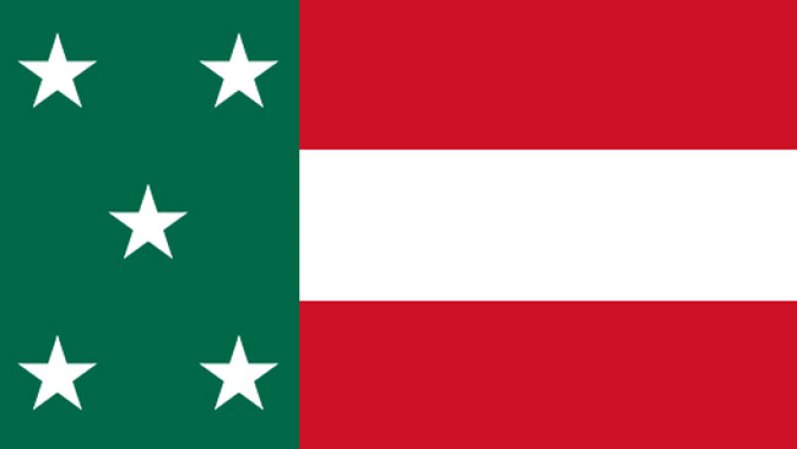 Bandera de la República de Yucatán (1841-1843, 1846-1848).