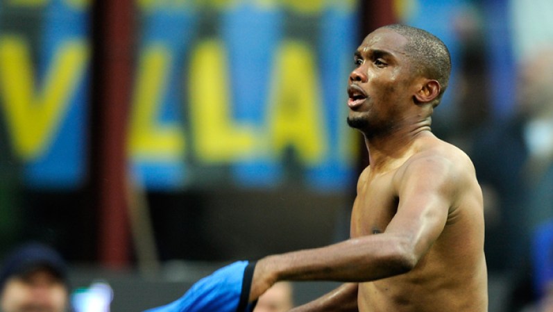 El goleador del Inter, Samuel Eto'o.