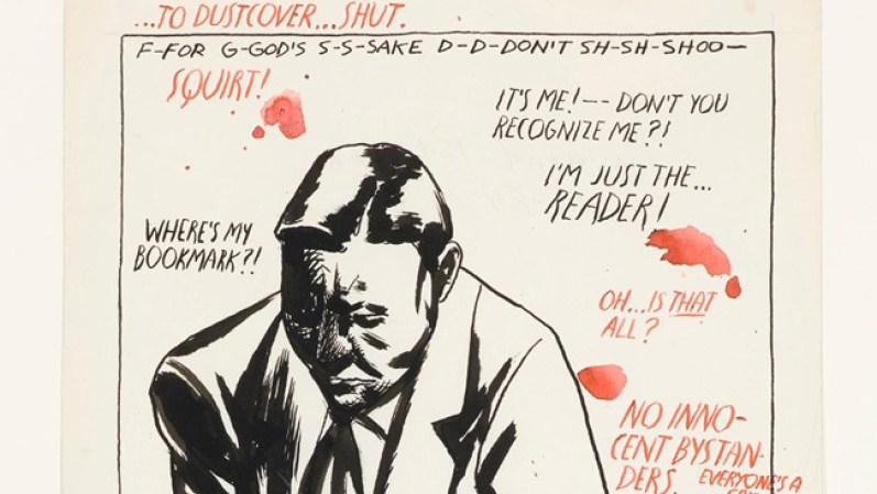 Raymond Pettibon: "No Title (To Dust Cover...Shut)", 1984.