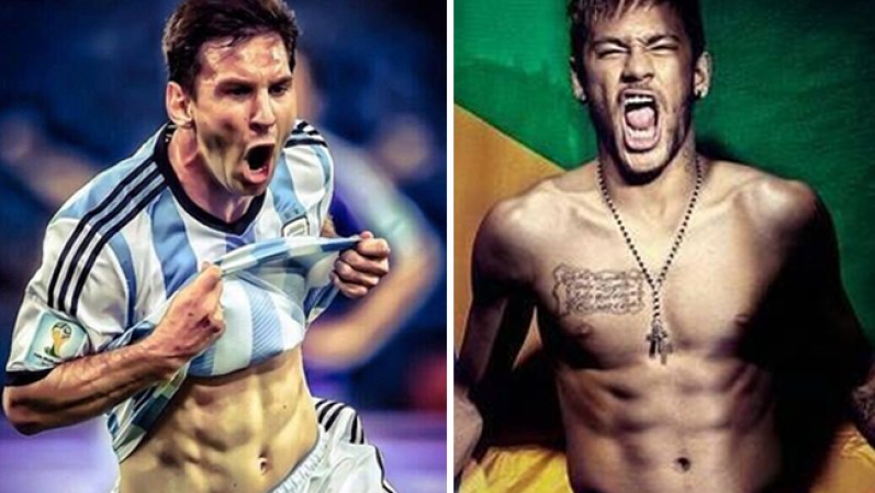 JUNIO 2014 - Señores y señoras prepárense para que se les suba la temperatura con estos futbolistas que tienen un abdomen para derretir a cualquiera.