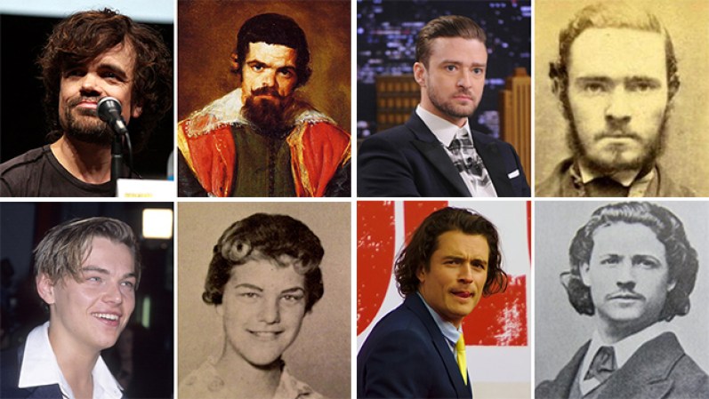 Sorprendente con el parecido de estos famosos con personajes del pasado. ¿Será que han reencarnado?