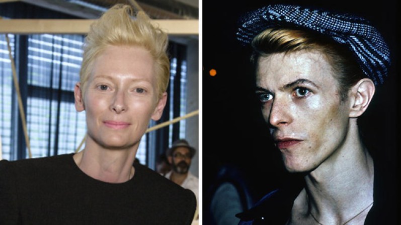 Tilda Swinton y David Bowie