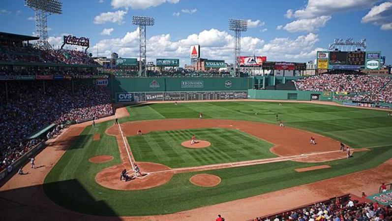 Fenway Park. Casa del equipo de béisbol Boston Red Sox y activo desde 1912, es el estadio más viejo de las Grandes Ligas.