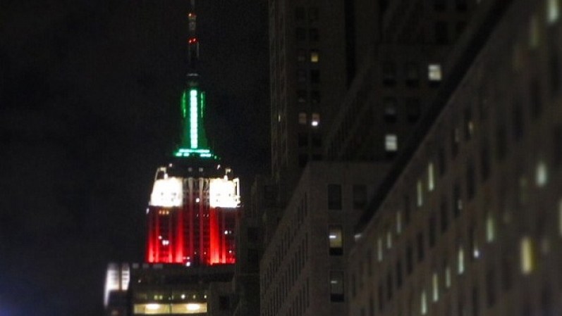 El Empire State se engalana con los colores de méxico para homenajear a su país vecino en su fecha de la independencia.