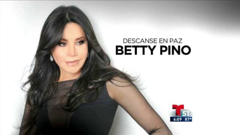 7 DE AGOSTO, DE 2013-La conocida presentadora radial ecuatoriana Betty Pino, falleció a las 2 de la madrugada en Miami, como consecuencia de una infección bacteriana, que la había mantenido en delicado estado de salud en el Doctors Hospital, de Coral Gables. <br /><br /> Betty Pino <br />