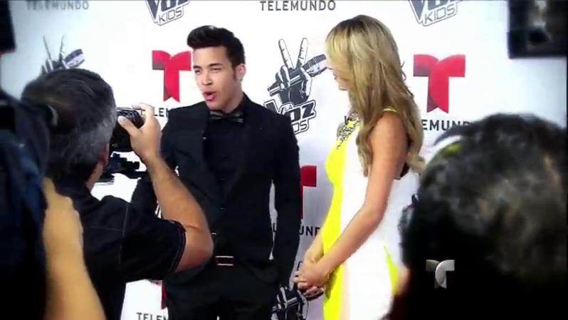 Prince Royce, coach del team Royce, en el photocall