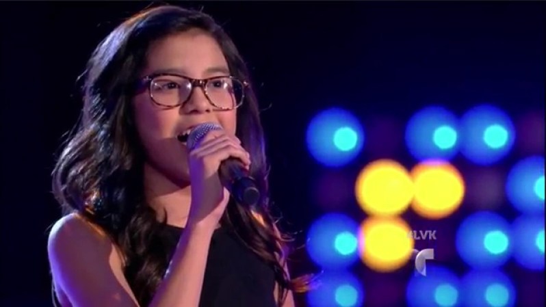 “Qué me vas a dar” fue el tema interpretado por Italia Pérez, de 13 años y proveniente de Arkansas City, Kansas.