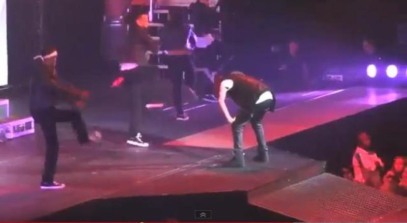 Bieber y su penoso accidente