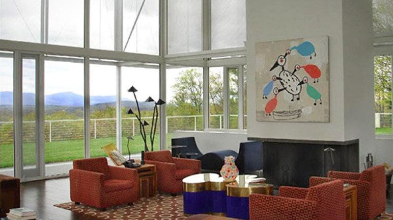 La casa invisible fue construida en el sector de Hudson Valley.