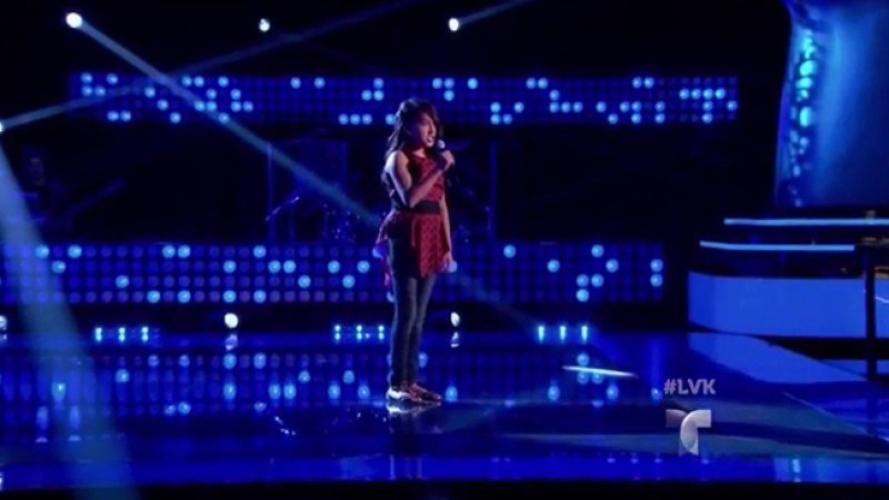 Celeste brilló en La Voz Kids