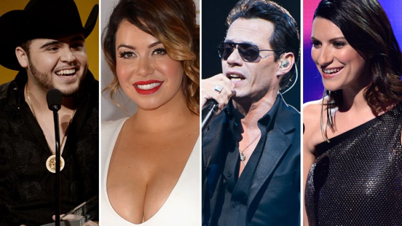 Gerardo Ortiz, Chiquis Rivera, Marc Anthony y Laura Pausini