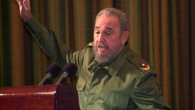 Fotografía de Fidel Castro tomada en el 2004.