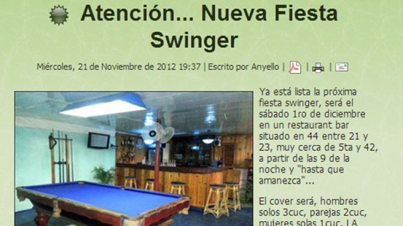 Cubanos se apuntan al swinging