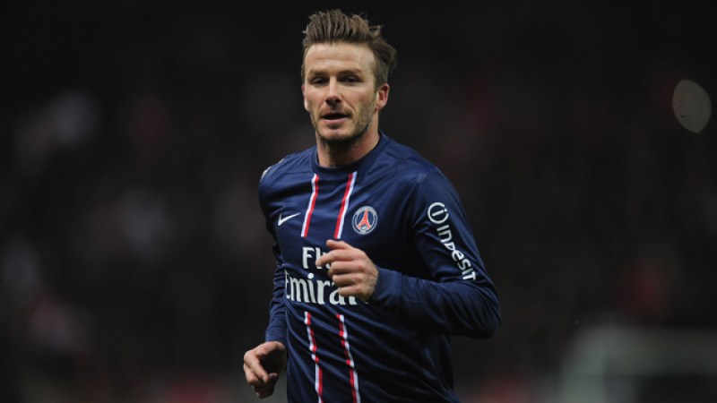 Beckham se alista para jugar contra Barcelona